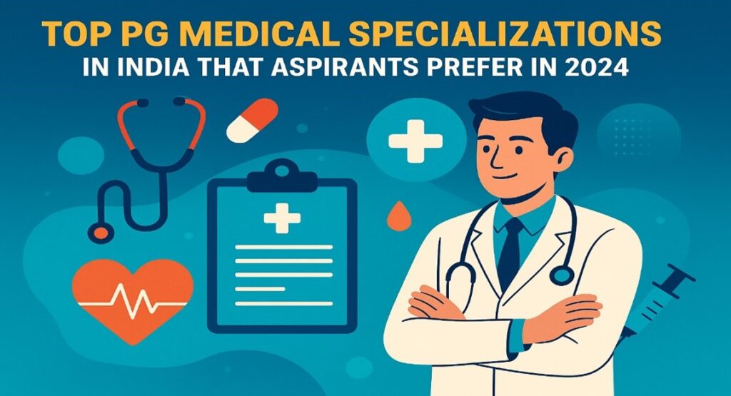 PG medical specializations in India 2024