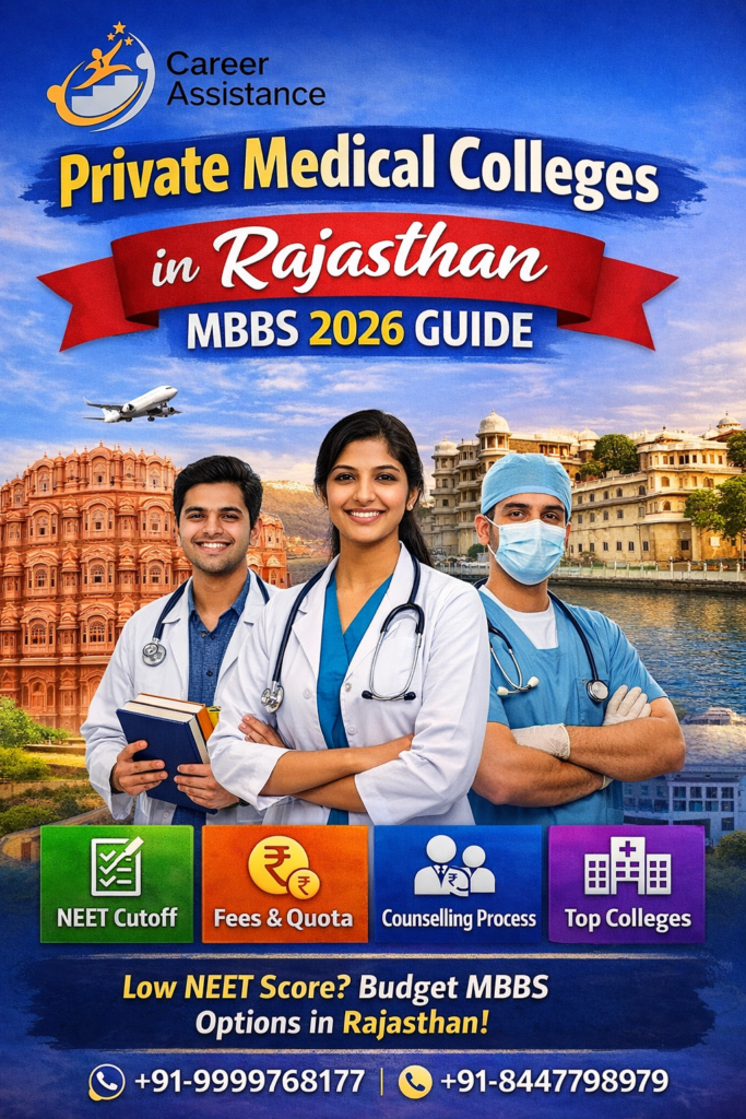 Private Medical Colleges in Rajasthan MBBS 2026 guide with NEET cutoff fees counselling process and top colleges Jaipur Udaipur